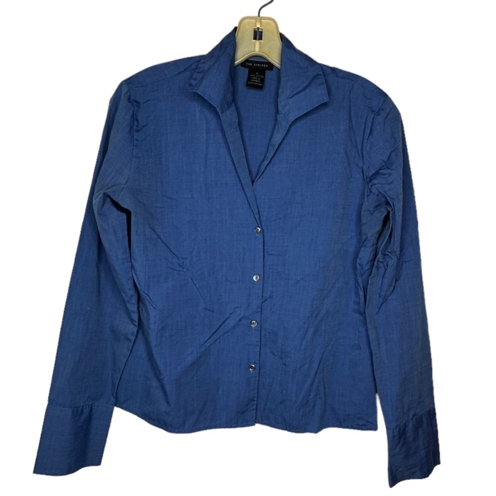 The Limited Blue Cotton Blouse